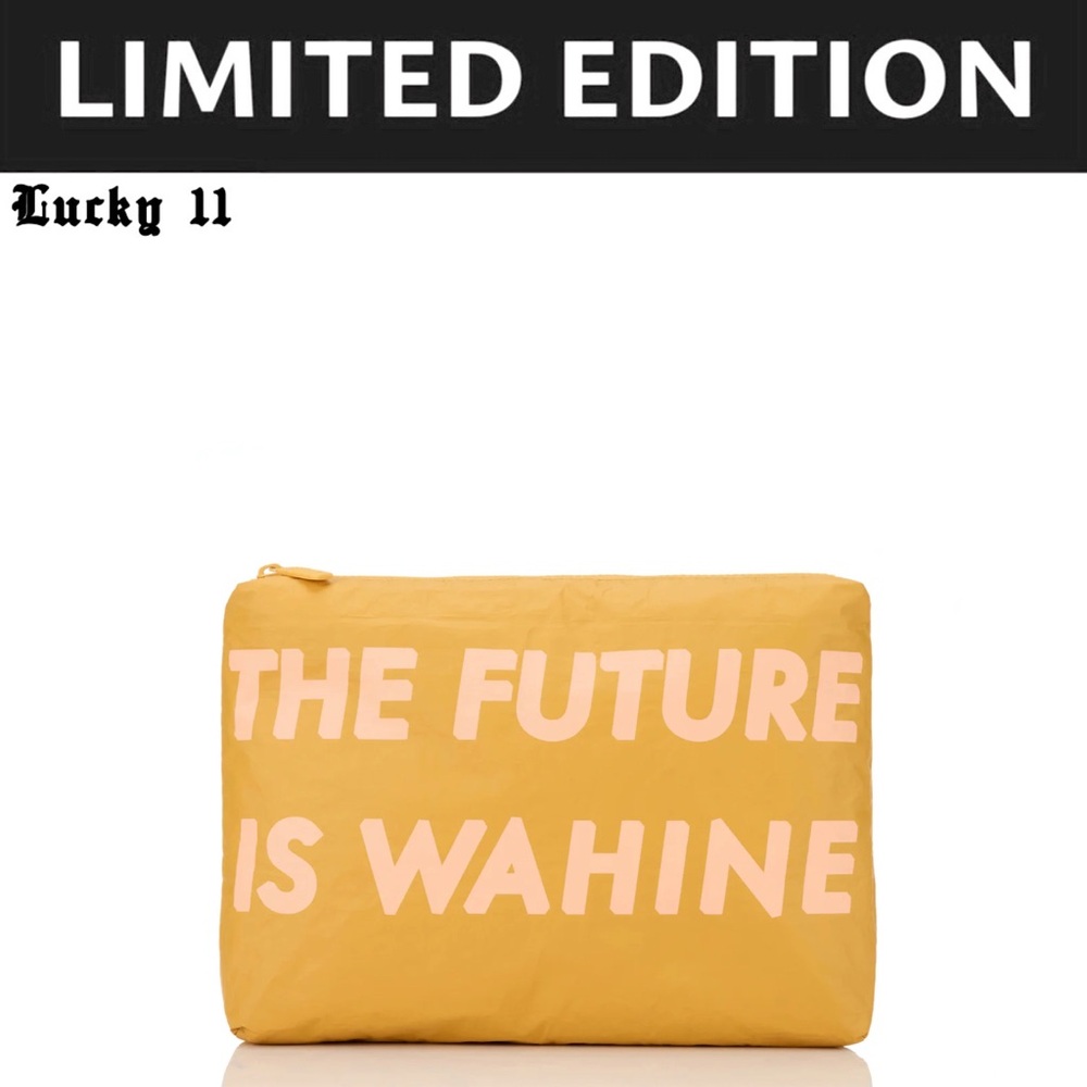 ALOHA Collection Lucky 11 Anniversary Limited Edition Future is Wahine Mid Pouch